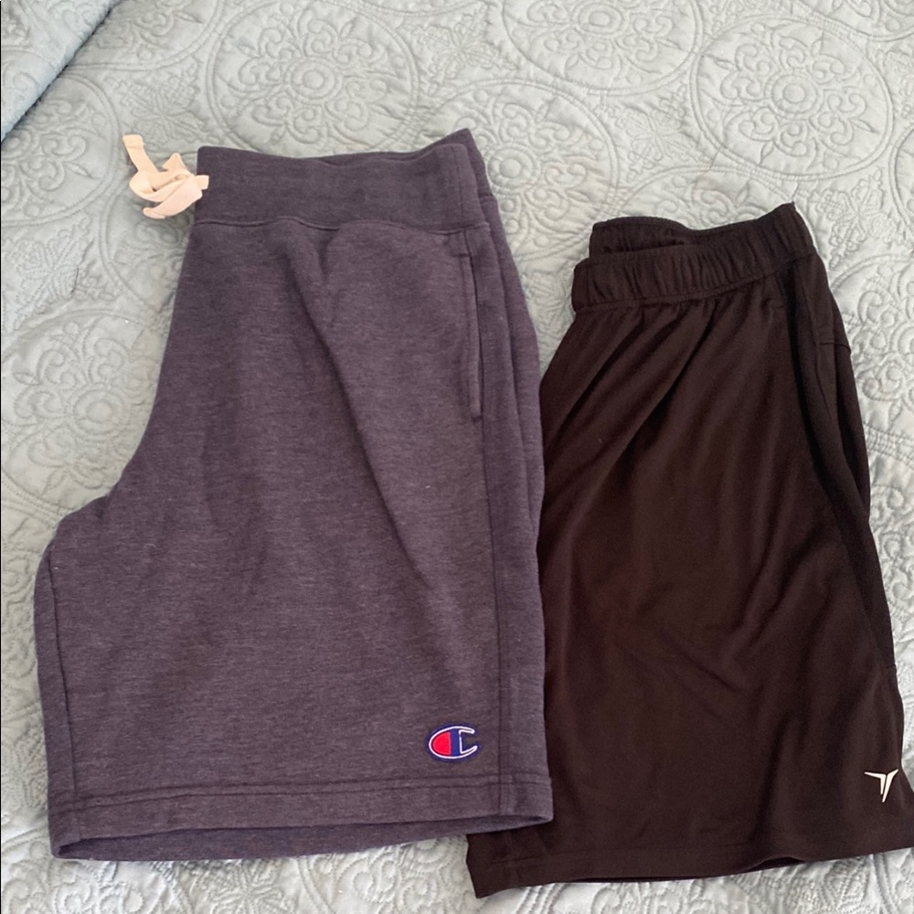 Champion Men’s Shorts - Blue and Black sz L